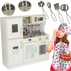 Suur puidust köök, külmkapp, nõudepesumasin ja ahi hind ja info | Tüdrukute mänguasjad | kaup24.ee