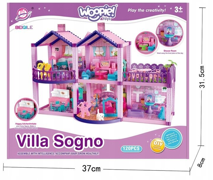 Nukumaja Woopie 120 tk цена и информация | Tüdrukute mänguasjad | kaup24.ee