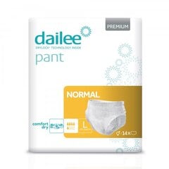 Подгузники для взрослых Dailee Pant Premium Normal L, 14 шт. цена и информация | Подгузники, прокладки, одноразовые пеленки для взрослых | kaup24.ee