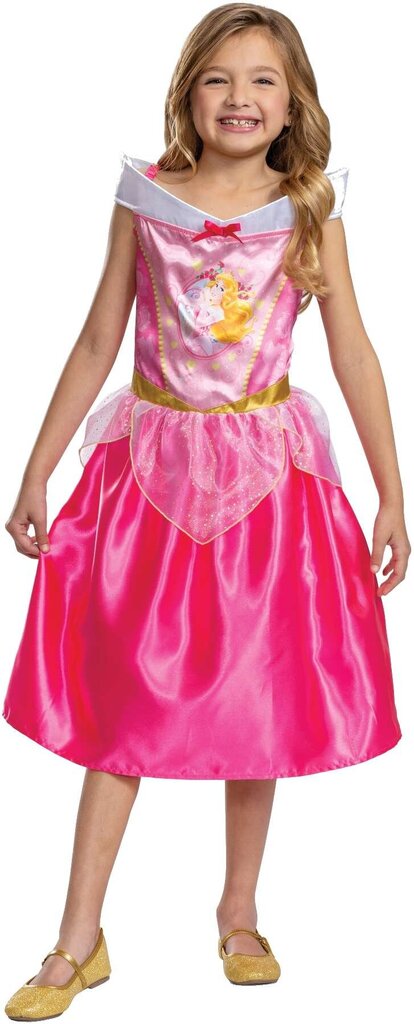 Karnevali kostüüm Disney Uinuv kaunitar printsess Aurora 124-135 cm 7-8 aastat hind ja info | Karnevali kostüümid | kaup24.ee