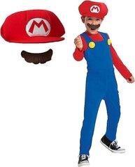 Karnevali kostüüm Super Mario 127-136 cm (7-8 aastat) hind ja info | Karnevali kostüümid | kaup24.ee