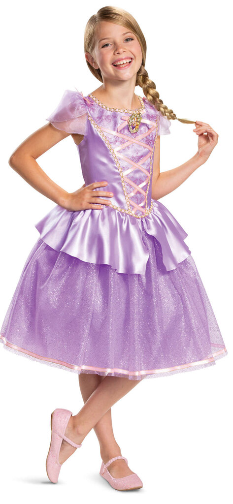 Karnevali kostüüm Disney Rapunzel 109-123 cm 5-6 aastane цена и информация | Karnevali kostüümid | kaup24.ee