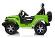 Ühekohaline elektriauto lastele Jeep Wrangler Rubicon, roheline hind ja info | Laste elektriautod | kaup24.ee