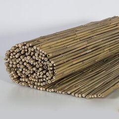Rull bambusaed IN GARDEN, 1x5m, naturaalne bambus D5/10mm цена и информация | Заборы и принадлежности к ним | kaup24.ee