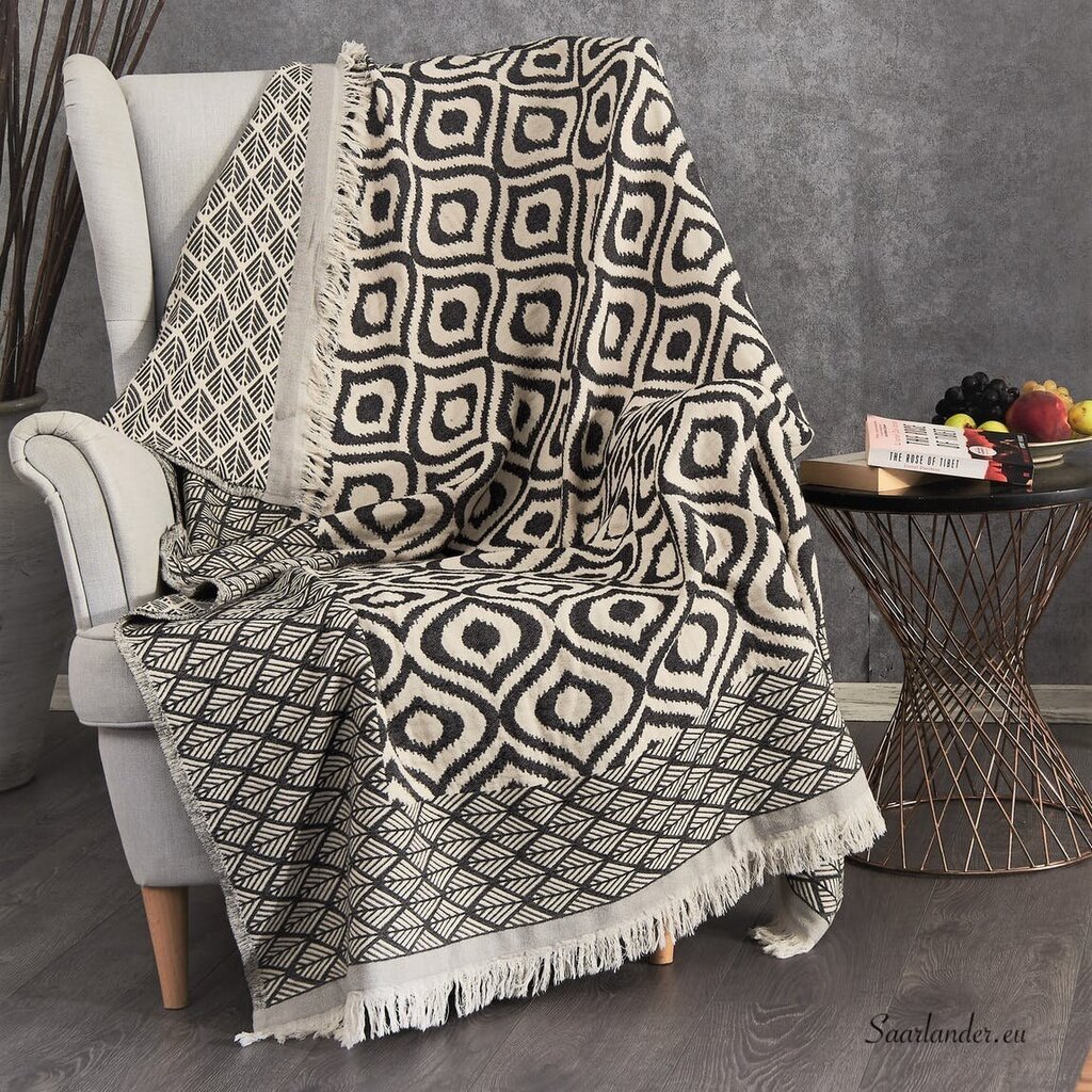 Pleed Patara, 130x175cm, kreem- tumehall hind ja info | Voodikatted, pleedid | kaup24.ee