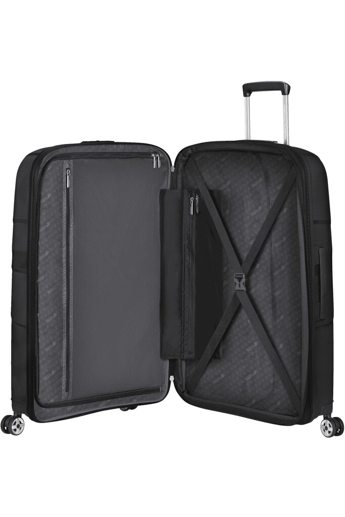 Väike kohver American Tourister Starvibe Spinner S, 55cm, must hind ja info | Kohvrid, reisikotid | kaup24.ee