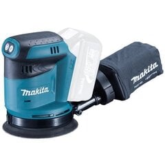 Аккумуляторная эксцентриковая шлифмашина Makita DBO180Z, 18V Li-ion без аккумулятора и зарядного устройства цена и информация | Шлифовальные машины | kaup24.ee