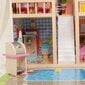 Nukumaja puidust XXL (90cm) basseiniga, mööbel + LED valgustus цена и информация | Tüdrukute mänguasjad | kaup24.ee