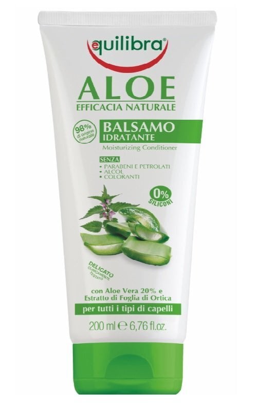 Niisutav palsam aloe vera ekstraktiga Equilibra Aloe Balsamo Idratante 200 ml hind ja info | Juuksepalsamid | kaup24.ee