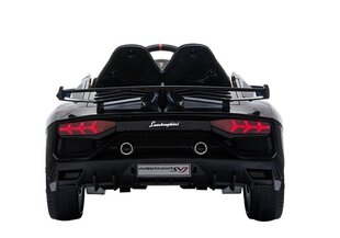 Ühekohaline elektriauto Lamborghini Aventador, must цена и информация | Электромобили для детей | kaup24.ee