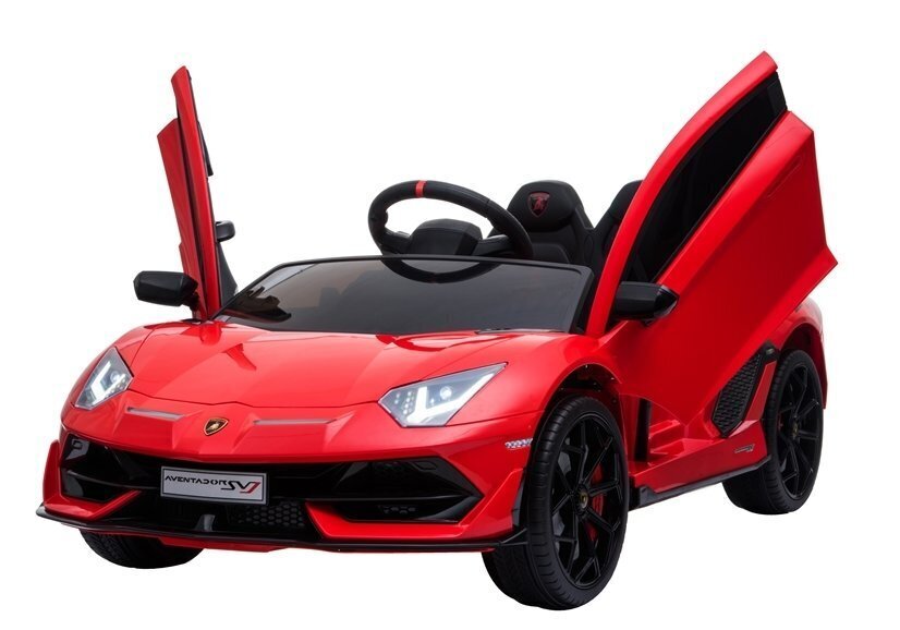 Ühekohaline elektriauto Lamborghini Aventador, punane hind ja info | Laste elektriautod | kaup24.ee