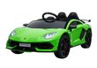 Ühekohaline elektriauto Lamborghini Aventador, roheline hind ja info | Laste elektriautod | kaup24.ee