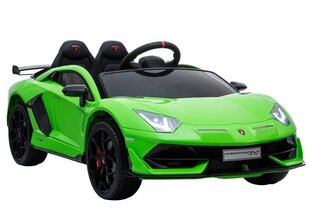 Детский электромобиль Lamborghini Aventador, зеленый цена и информация | Электромобили для детей | kaup24.ee