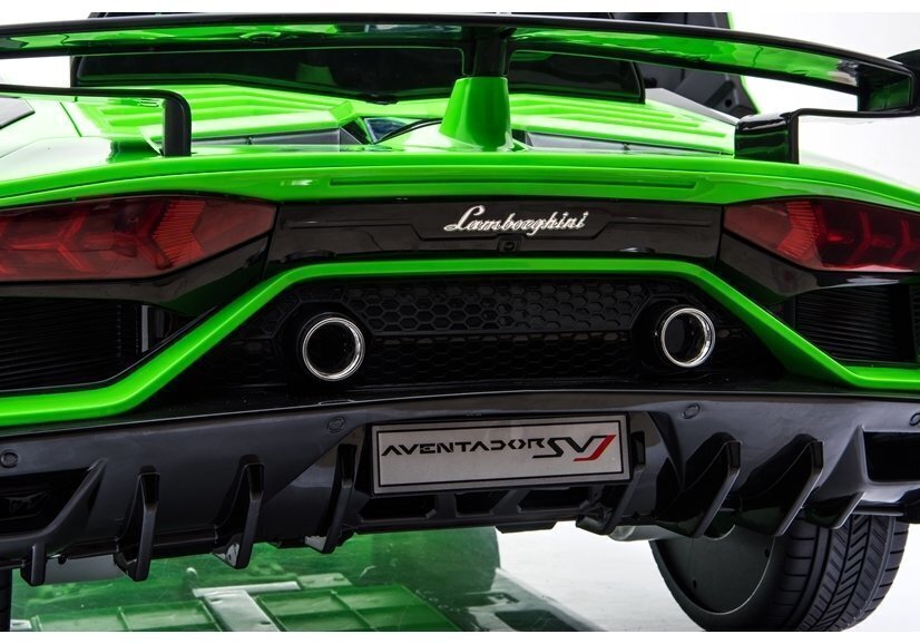 Ühekohaline elektriauto Lamborghini Aventador, roheline hind ja info | Laste elektriautod | kaup24.ee