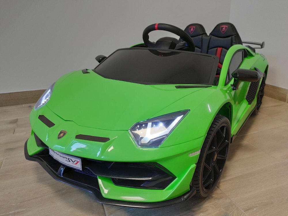 Ühekohaline elektriauto Lamborghini Aventador, roheline hind ja info | Laste elektriautod | kaup24.ee