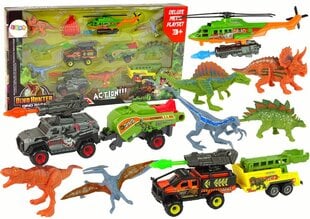 Dinosaurustega sõidukikomplekt hind ja info | Poiste mänguasjad | kaup24.ee