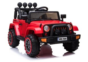 Elektriauto Jeep 4x4 BRD-7588, punane hind ja info | Laste elektriautod | kaup24.ee