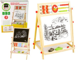 Multifunktsionaalne kahepoolne joonistustahvel 2in1, Abacus цена и информация | Развивающие игрушки | kaup24.ee