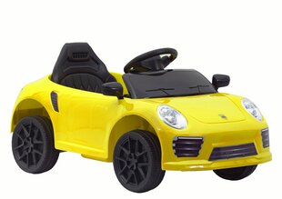 Одноместный электромобиль для детей Porsche WMT-666 желтый цена и информация | Электромобили для детей | kaup24.ee