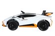 Ühekohaline elektriauto Lamborghini Sto Drift, valge hind ja info | Laste elektriautod | kaup24.ee