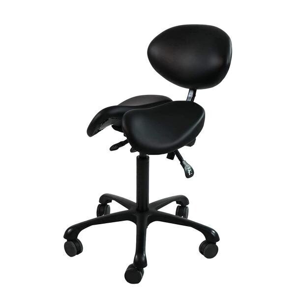 Tool meistri jaoks Stool for Massage Master with Backrest Black цена и информация | Ilusalongi mööbel | kaup24.ee