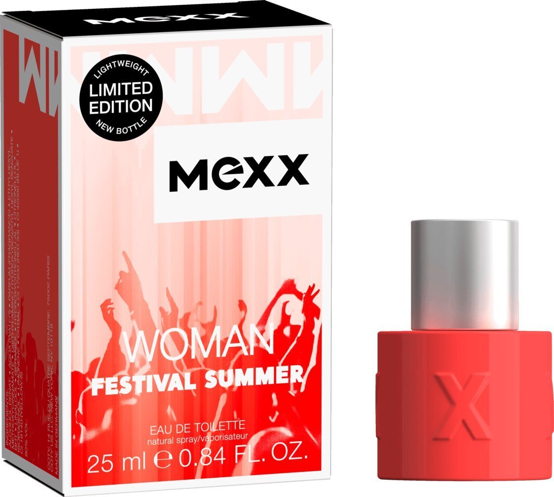 Tualettvesi naistele MEXX Festival Summer EDT 25 ml цена и информация | Naiste parfüümid | kaup24.ee