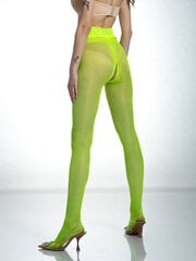 Amour alt avatud sukkpüksid "Hip Lace 30 Den Neon Yellow" hind ja info | Naiste sekspesu | kaup24.ee