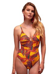 Утягивающий слитный купальник Deidad Tropical Wings Yellow - Multicolor цена и информация | Купальники | kaup24.ee