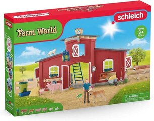 SCHLEICH FARM WORLD игровой набор Красный амбар с животными цена и информация | Развивающий мелкую моторику - кинетический песок KeyCraft NV215 (80 г) детям от 3+ лет, бежевый | kaup24.ee