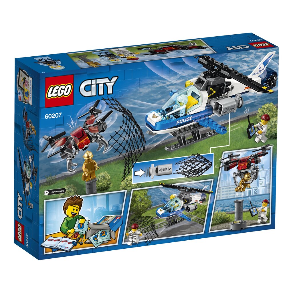 60207 LEGO® City Tagaajamine õhupolitsei droonidega hind ja info | Klotsid ja konstruktorid | kaup24.ee