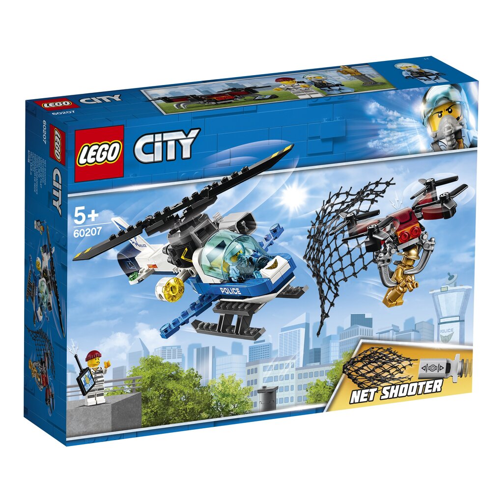 60207 LEGO® City Tagaajamine õhupolitsei droonidega hind ja info | Klotsid ja konstruktorid | kaup24.ee