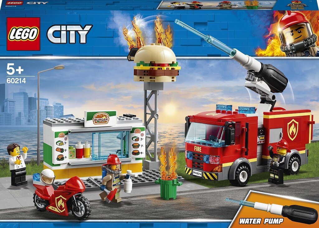 60214 LEGO® City Fire Burgerikohviku tulekahju kustutamine hind ja info | Klotsid ja konstruktorid | kaup24.ee