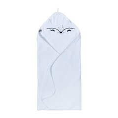 Beebi rätik Nordbaby Wox White/Fox, 100 x 100 cm, valge hind ja info | Vannitooted | kaup24.ee