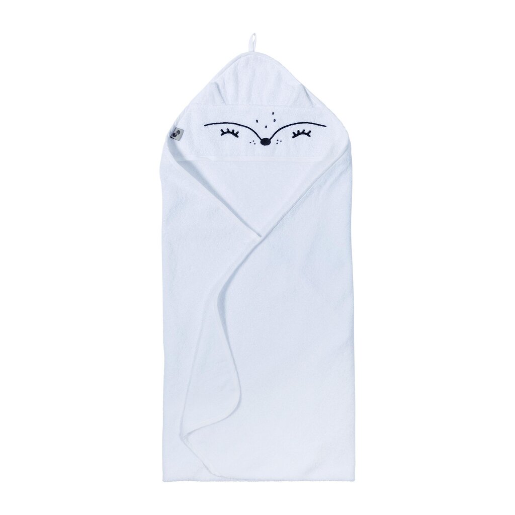 Beebi rätik Nordbaby Wox White/Fox, 100 x 100 cm, valge hind ja info | Vannitooted | kaup24.ee