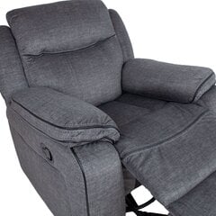 Кресло-реклайнер GENTRY ручной, серый цена и информация | Кресла в гостиную | kaup24.ee