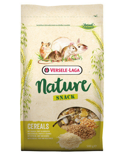 Versele Laga hõrk näriliste toidulisand Snack Nature Cereals, 500 g цена и информация | Toit väikeloomadele | kaup24.ee