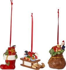 Jõulupuu ehtekomplekt 6,3cm, 3 tk. hind ja info | Kuuseehted | kaup24.ee