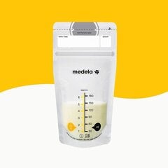 Piima säilituskotid Medela, 180 ml, 50 tk. hind ja info | Medela Beebikaubad | kaup24.ee