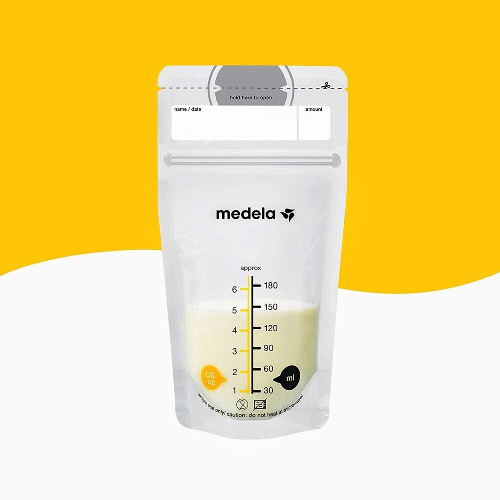 Piima säilituskotid Medela, 180 ml, 50 tk. hind ja info | Rinnapumbad | kaup24.ee