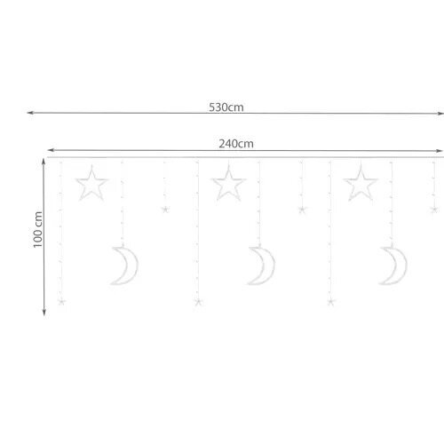 Valguskardin, 138 LED USB, soe valge hind ja info | Jõulutuled | kaup24.ee