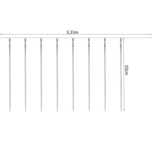 Valguskardin 288 LED, 50 cm, RGB hind ja info | Jõulutuled | kaup24.ee