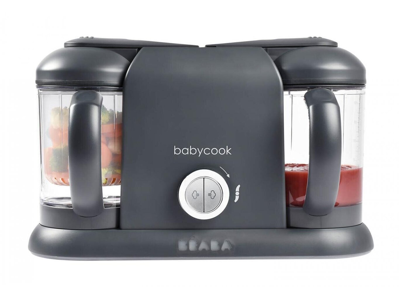 Blender/auruti 4 in1 Beaba Babycook Plus, tumehall цена и информация | Beebitoidu valmistajad | kaup24.ee