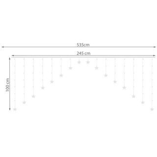 LED valguskardin 136 LED-i, USB, külm valge hind ja info | Jõulutuled | kaup24.ee