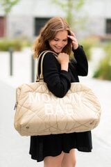 Сумка для мамы Childhome MOMMY BAG, Стеганая бежевая цена и информация | Аксессуары для колясок | kaup24.ee