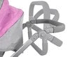 Multifunktsionaalne nukukäru 4in1, roosa/hall hind ja info | Tüdrukute mänguasjad | kaup24.ee
