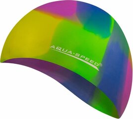 Ujumismüts Aqua Speed Bunt col.53, kollane, roheline, sinine, lilla hind ja info | Ujumismütsid | kaup24.ee