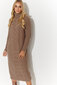 Kootud kleit naistele Makadamia, pruun цена и информация | Kleidid | kaup24.ee