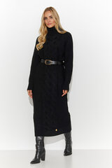 Вязаное платье женское Makadamia, чёрное цена и информация | Платья | kaup24.ee