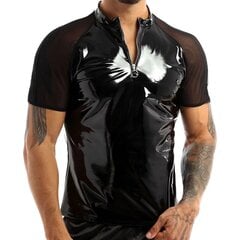Сексуальная кожаная мужская футболка цена и информация | Сексуальное бельё для мужчин | kaup24.ee