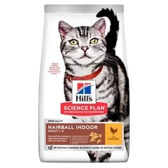 Hill's Feline Adult Indoor täiskasvanud kassidele koos kanaga, 1,5 kg hind ja info | Kuivtoit kassidele | kaup24.ee